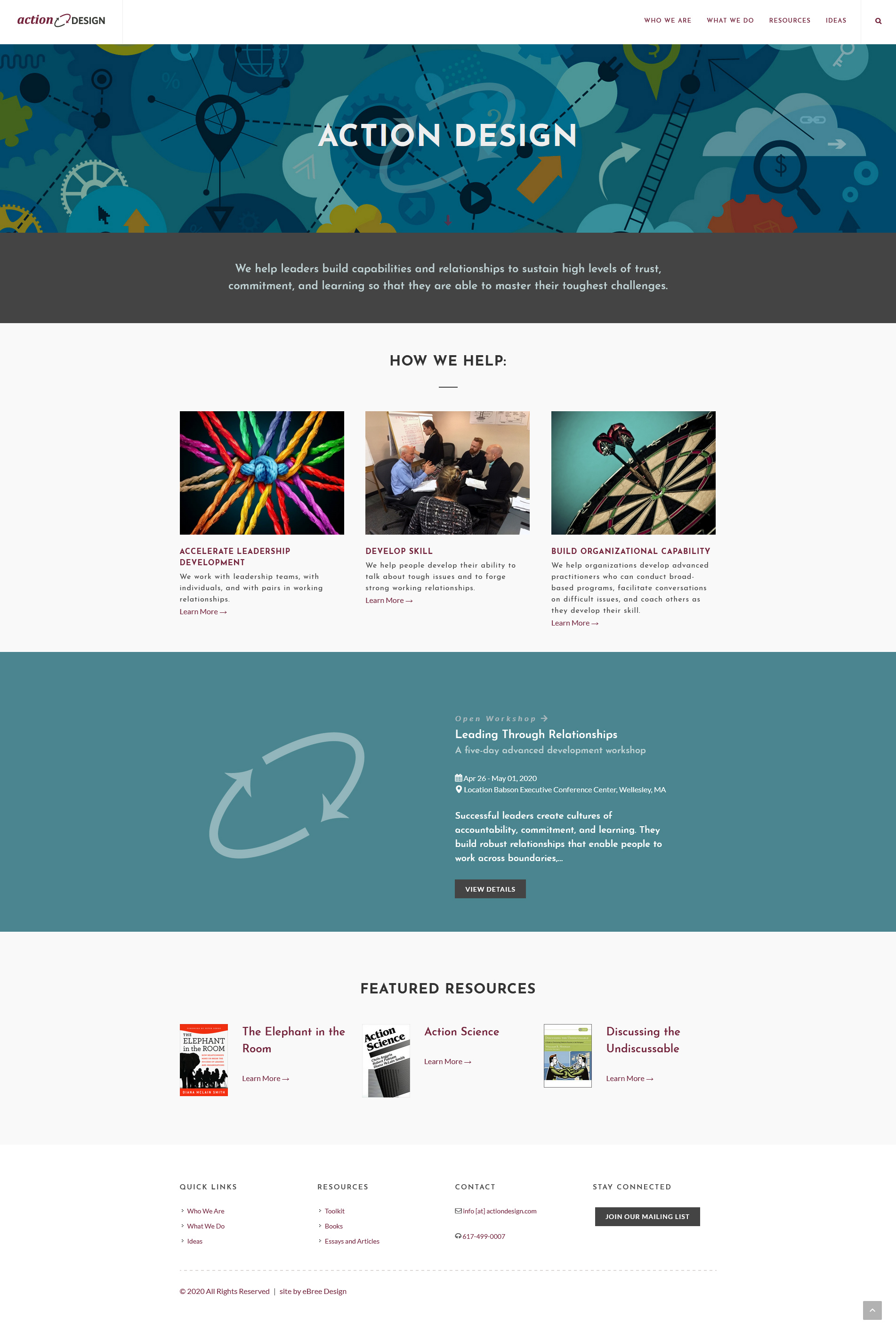 View Action Design Consulting Services website