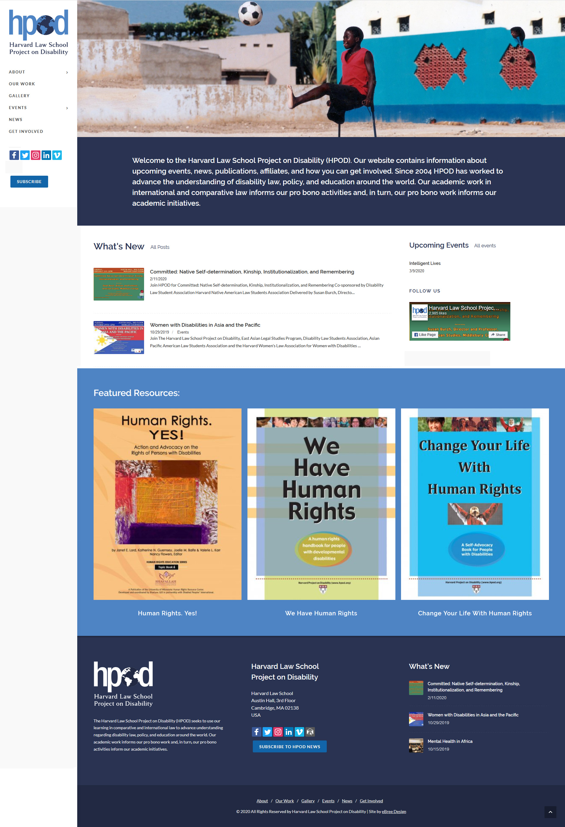 Home Page hpod.law.harvard.edu screenshot