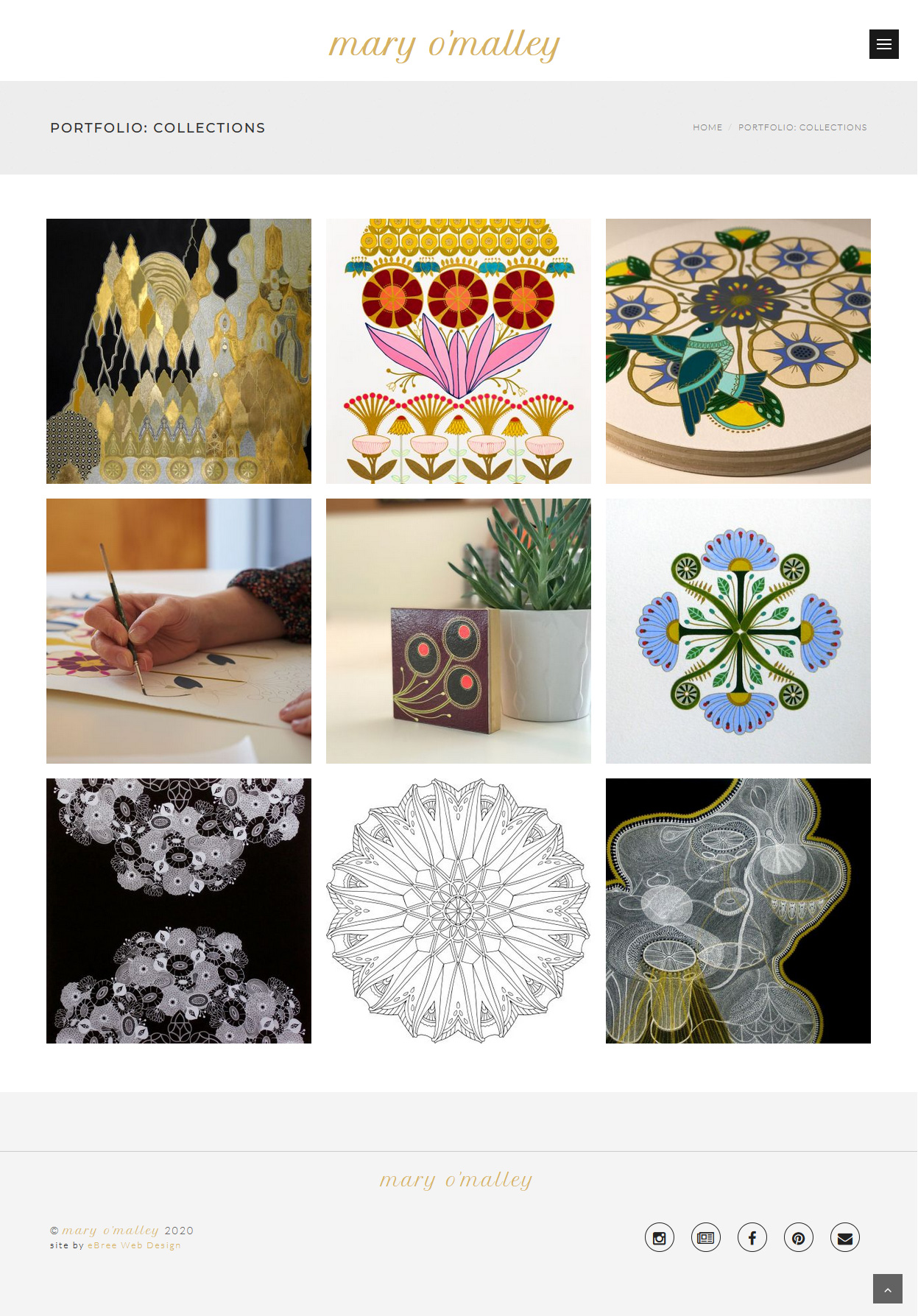 View Mary O'Malley Art Artist, Teacher website